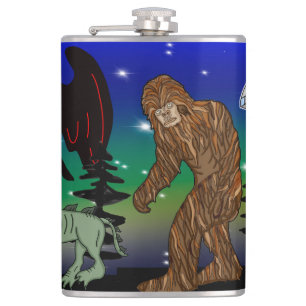 Flasques Cryptid, OVNI, Big Foot, Chupacabra, Alien Mothman