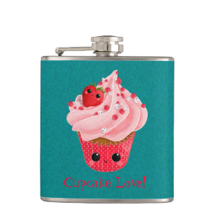 Flasques Cupcake aux fraises mûres