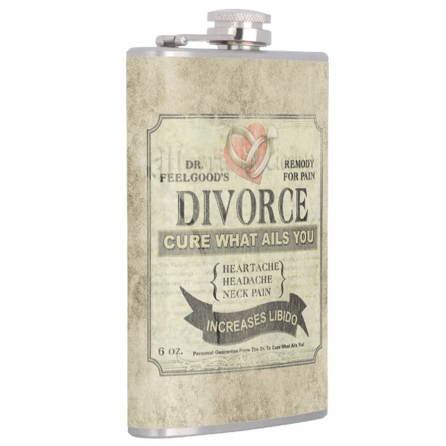 Flasques Cure What Ails You - Divorce Humor Flask (Droite)