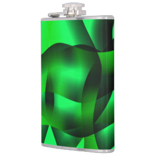 Flasques Curling vert citron vert et noir, avec ombre ?