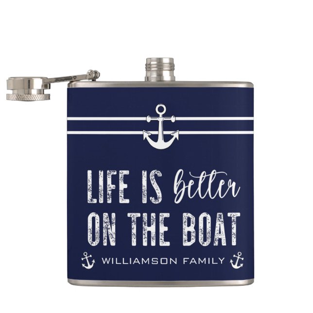 Flasques Custom Life est meilleur sur le bateau (Ouvert)