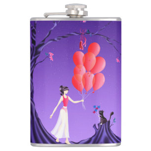 Flasques Cute Ballerina Heist Hip Flask