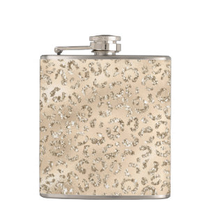 Flasques Cute brun Cheetah Leopard Motif d'impression