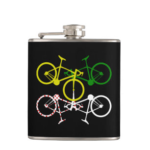 Flasques Cyclisme Jaune Vert Blanc Polka-Dot Jerseys