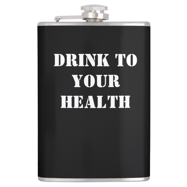 Flasques Dark Humor Flask by Skullnskin / J. H. Thornton (Devant)