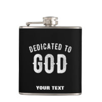 DÉDIÉ À DIEU PERSONNALISABLE COOL TEXTE BLANC