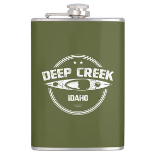 Flasques Deep Creek Wild Et Rivière Pittoresque Idaho Kayak