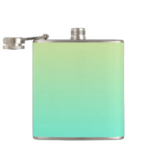 Flasques Dégradé simple pastel jaune turquoise