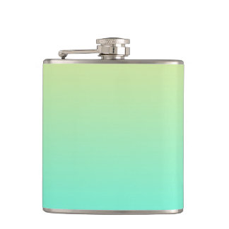 Flasques Dégradé simple pastel jaune turquoise