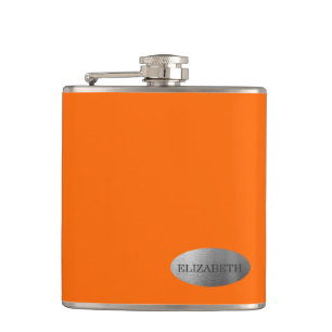 Flasques Demoiselle d'honneur personnalisée par orange au