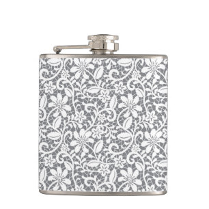 Flasques Dentelle blanche 1