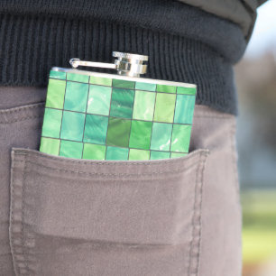 Flasques Design Carré vert