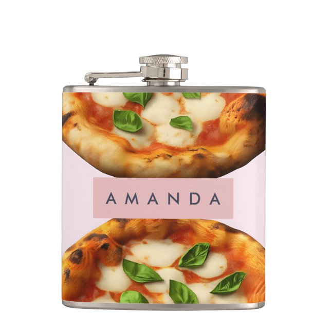 Flasques Design de pizza délicieuse personnalisée (Devant)