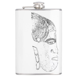 Flasques design tête femme africaine