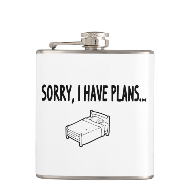 Flasques Désolé J'Ai Des Plans (Devant)