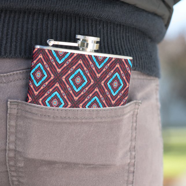 Flasques Diamant Bleu (En situation)
