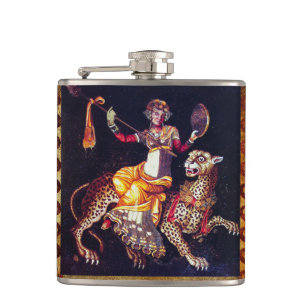 Flasques DIONYSOS AVEC LA SPEAR ÉQUITATION LEOPARD Mosaïq