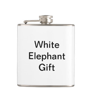 Flasques Don d'éléphant blanc générique amusant