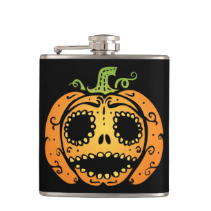 Flasques Douce citrouille d'Halloween visage