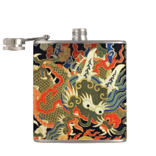Flasques Dragon asiatique chinois Art coloré