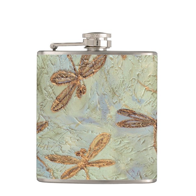 Flasques Dragonfly Dance Gold (Devant)