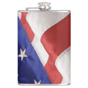 Flasques Drapeau américain Fiole enveloppée de vinyle, 8 oz