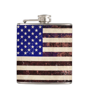 Flasques Drapeau américain Vintage Grunge