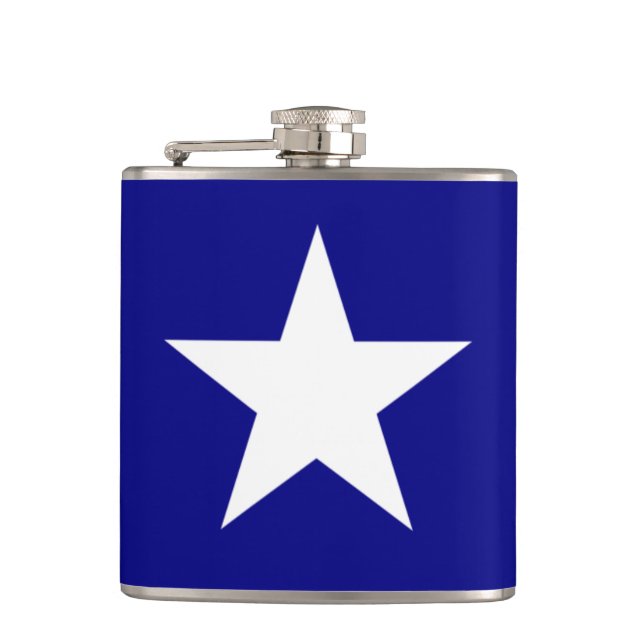 Flasques Drapeau bleu Bonnie avec flamme blanche Lone (Devant)