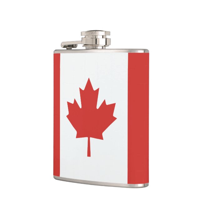 Flasques Drapeau canadien de feuille d'érable (Gauche)