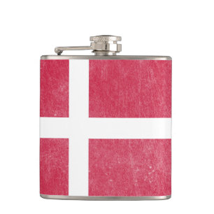 Flasques Drapeau Danemark Grunge