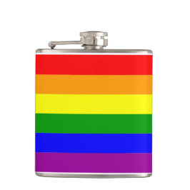 Flasques Drapeau de fierté LGBTQIA+ Couleurs arc-en-ciel