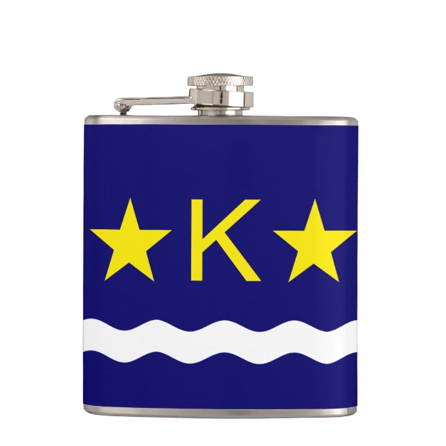 Flasques Drapeau de Kinshasa, Congo Hip Flask (Devant)