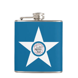 Flasques Drapeau de la ville de Houston, Texas Hip Flask