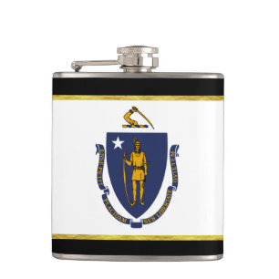 Flasques Drapeau du Massachusetts