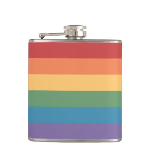 Flasques Drapeau gay pride en cuir