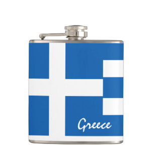 Flasques Drapeau grec et fiole - Grecs fans de voyages/spor