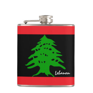 Flasques Drapeau libanais et voyage Liban inversé/fan de s