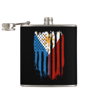 Flasques Drapeau mi-américain mi-philippin Philippines