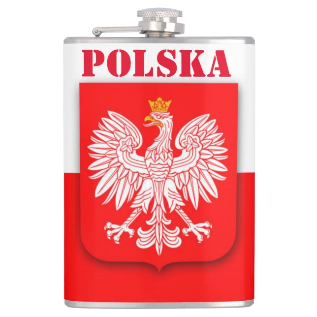 Flasques Drapeau Polska Patriotic Football Soccer (Devant)