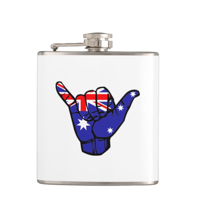 Flasques Drapeau Shaka Australie (Devant)