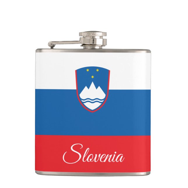 Flasques Drapeau slovène et voyage Slovénie/fans sportifs (Devant)