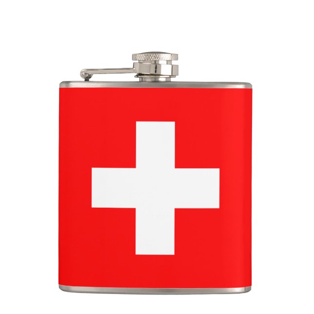 Flasques Drapeau suisse et vacances Suisse/fans sportifs (Devant)