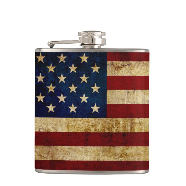 Flasques Drapeau USA / Grunged (Devant)