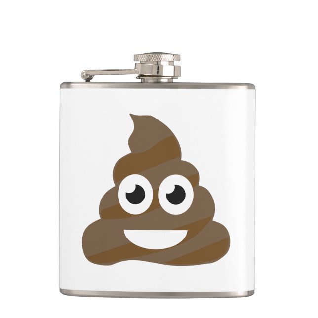 Flasques Drôle mignon Poop Emoji (Devant)