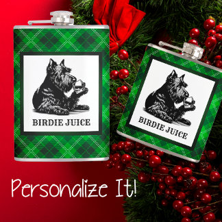 Flasques Ecosse Chien customisé et jus de tourbe de tourbe