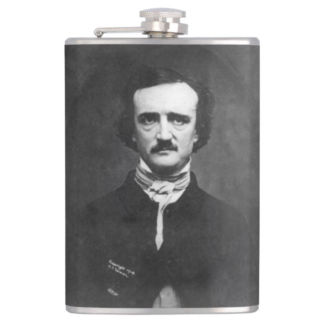 Flasques Edgar Allen Poe avec la citation (Devant)