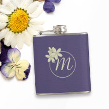 Elégant cuir violet look margueux Monogramme