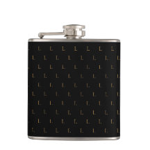 Élégant Motif Monogramme moderne Noir