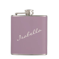 Élégant nom de script poussiéreux violet pour la f
