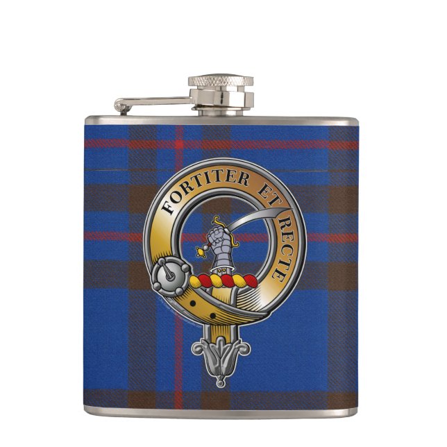 Flasques Elliot Tartan & Badge (Devant)